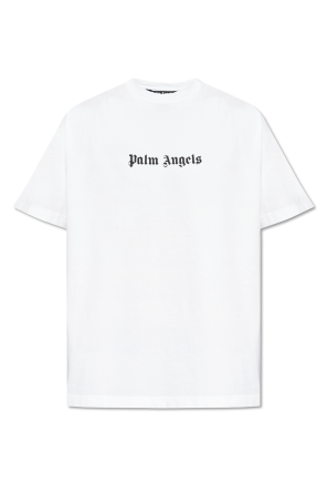 Tシャツ・カットソー Palm Angels SS25 T-SHIRT WITH LOGO (PWAA020 C99JER0161001) Black T-shirt with logo Palm Angels - Vitkac AS